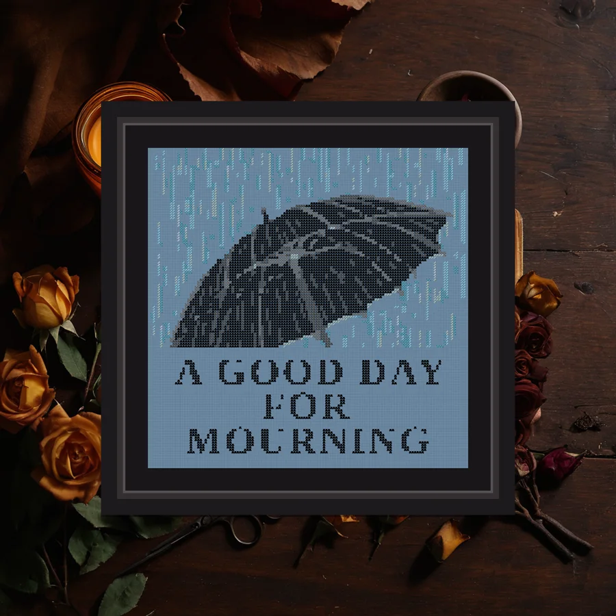 A Good Day For Mourning cross stitch pattern