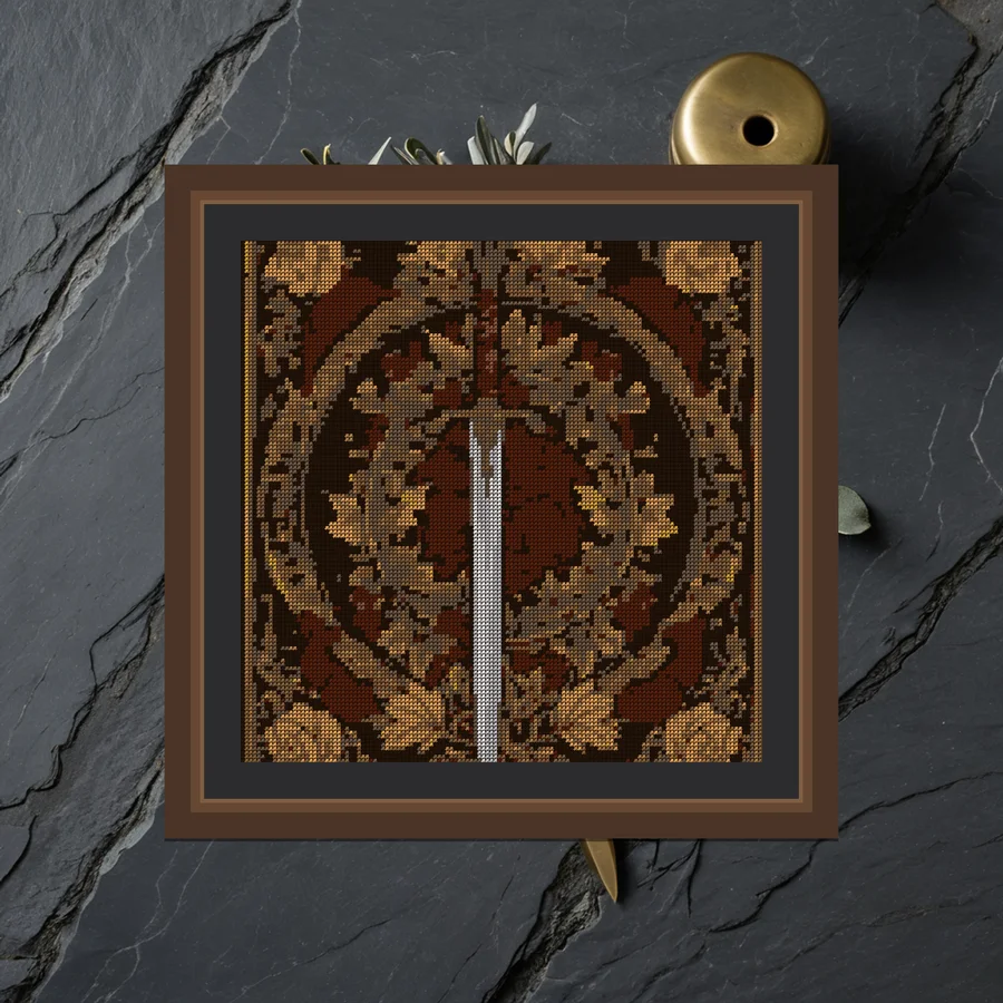 Ace Of Swords cross stitch pattern