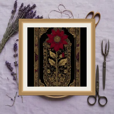 Ace Of Wands cross stitch pattern