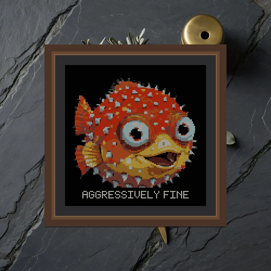 Aggressively Fine cross stitch pattern