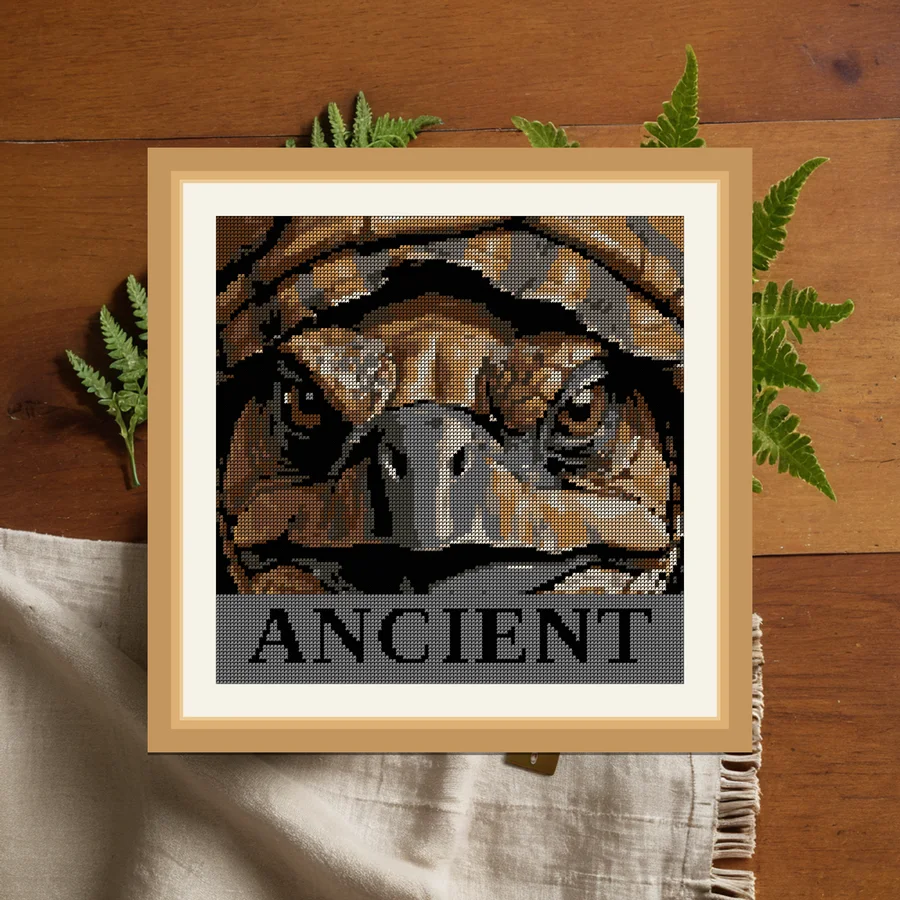 Ancient cross stitch pattern