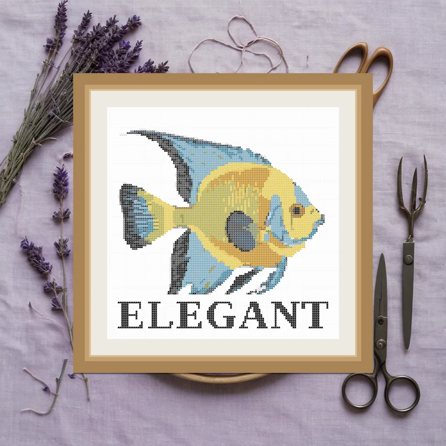 Elegant cross stitch pattern