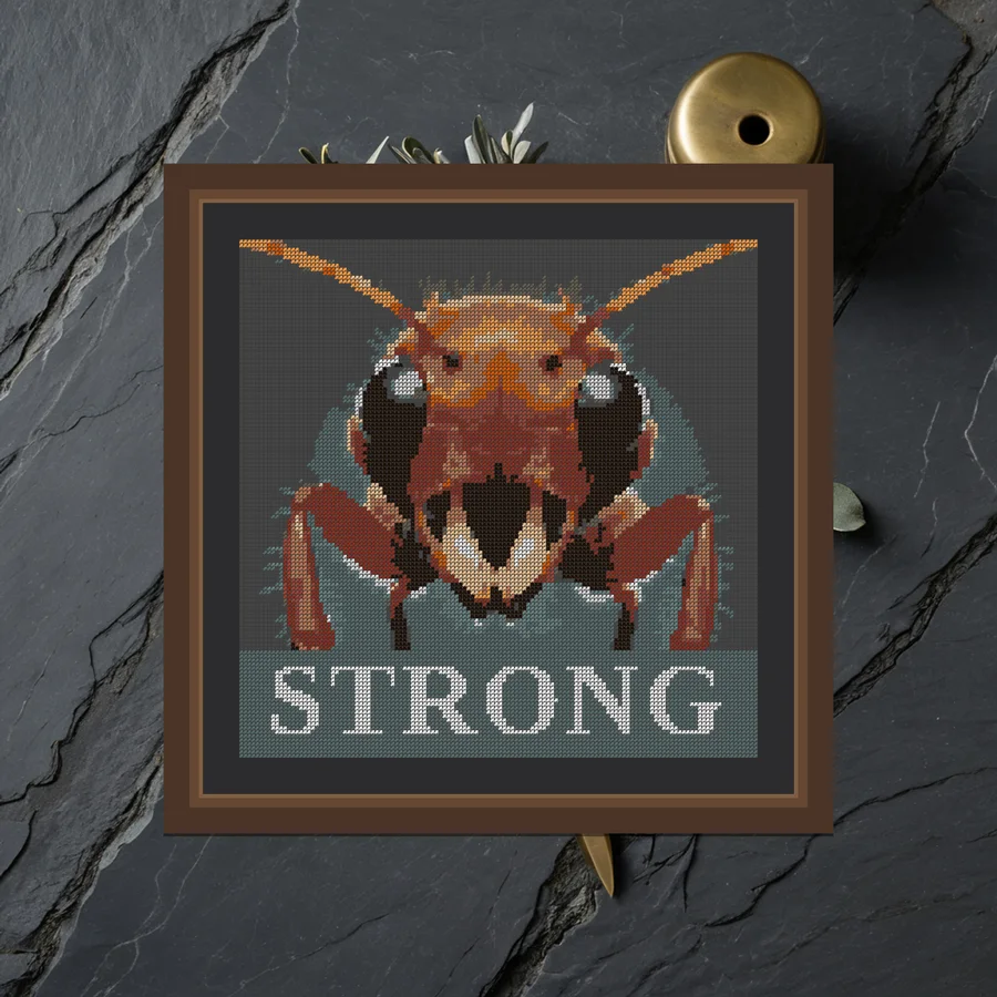 Strong cross stitch pattern