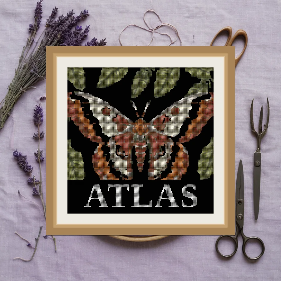 Atlas cross stitch pattern