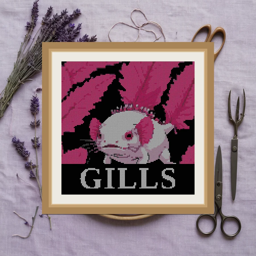 Gills cross stitch pattern
