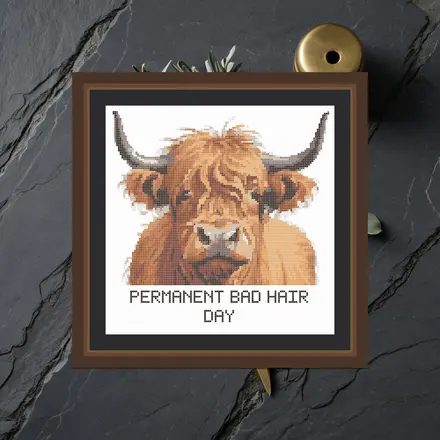Bad Hair Day cross stitch pattern