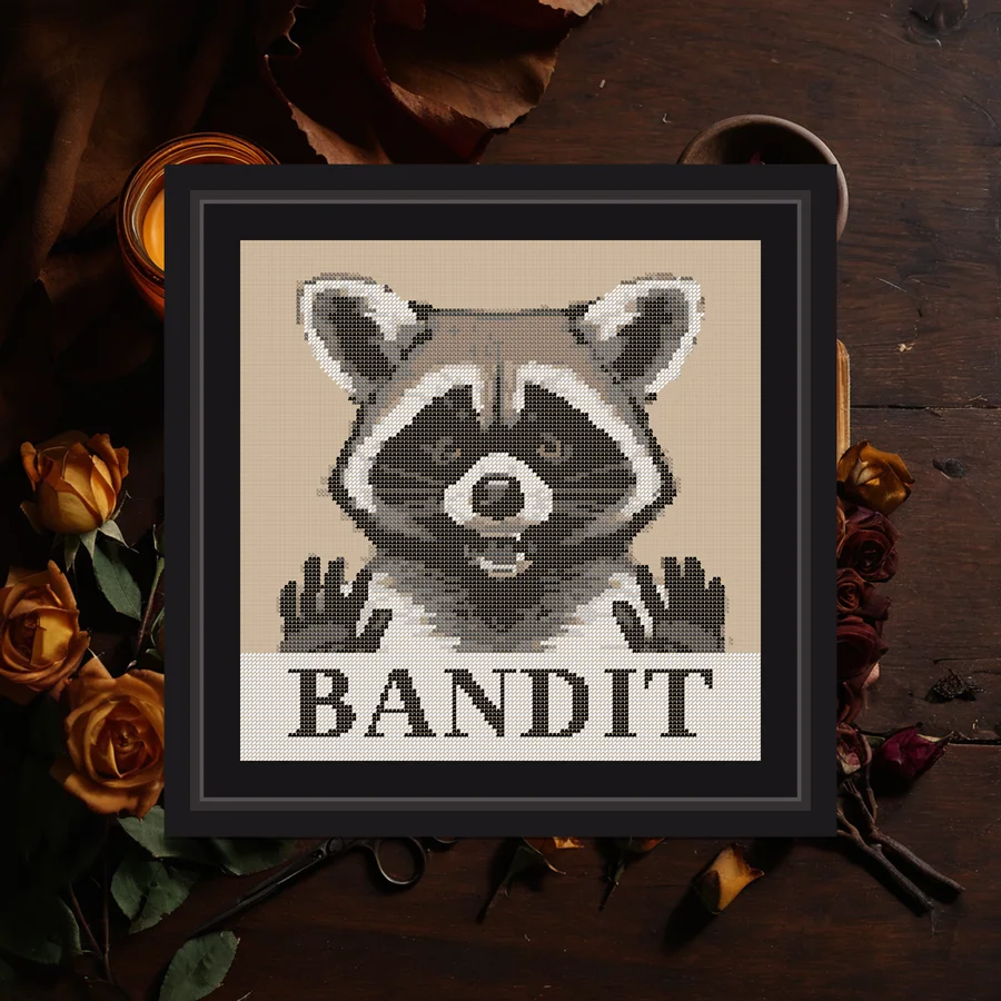 Bandit cross stitch pattern