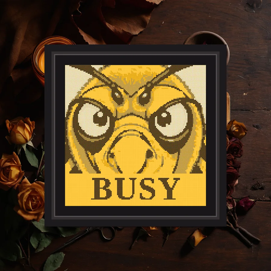 Busy cross stitch pattern