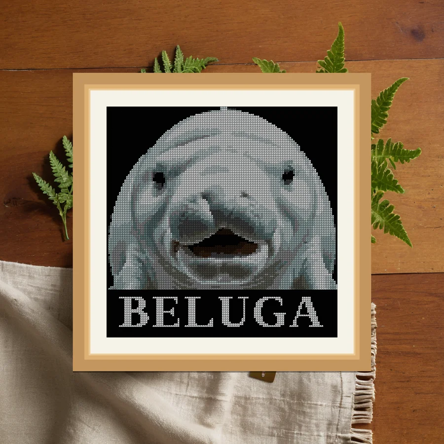 Beluga cross stitch pattern