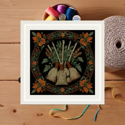 Besom And Herbs cross stitch pattern