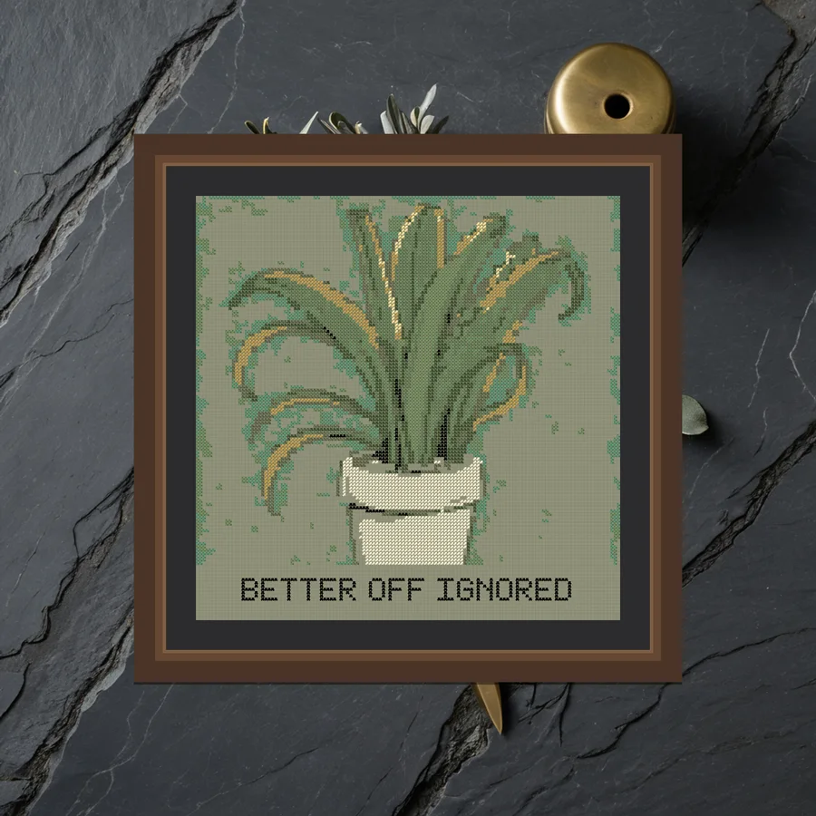Better Off Ignored cross stitch pattern