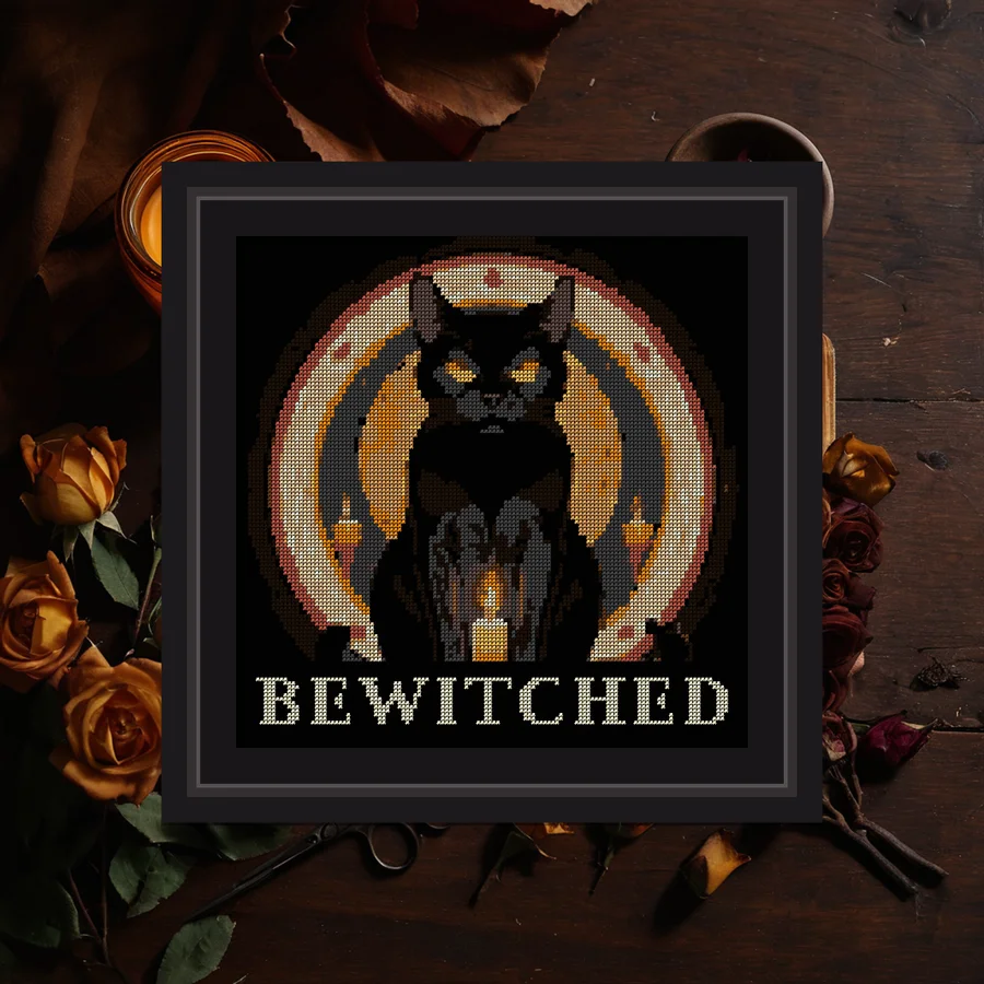 Bewitched cross stitch pattern