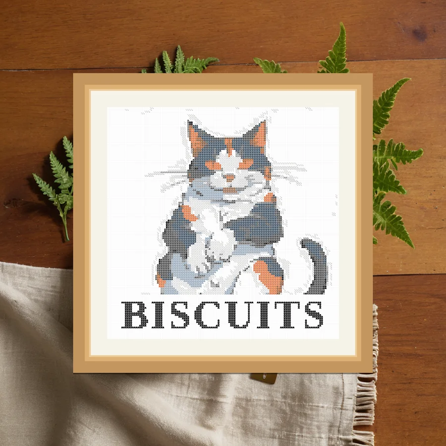 Biscuits cross stitch pattern