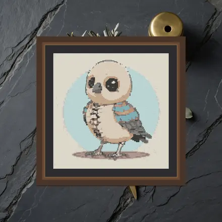 Bone Bird cross stitch pattern