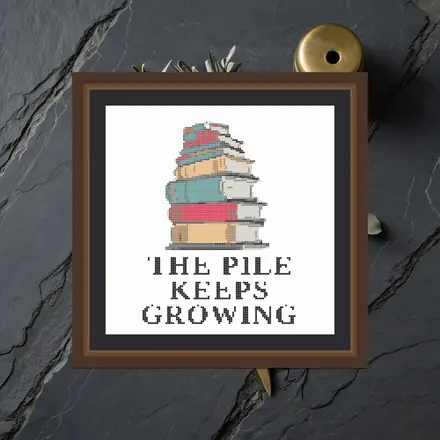 The Pile Keeps Growing cross stitch pattern