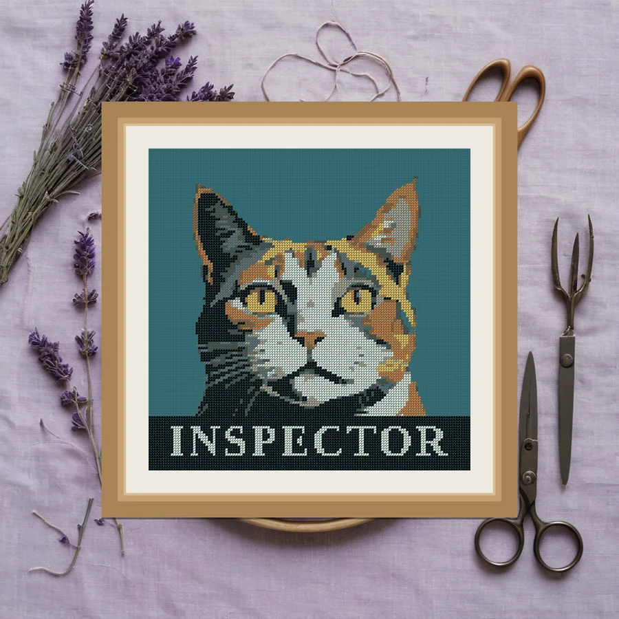Inspector cross stitch pattern