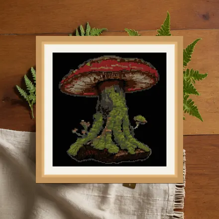 Bracket And Moss cross stitch pattern
