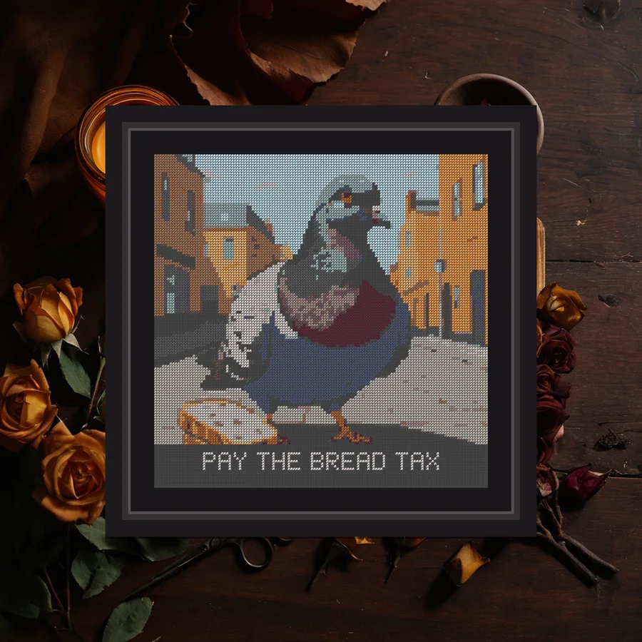 Bread Tax cross stitch pattern
