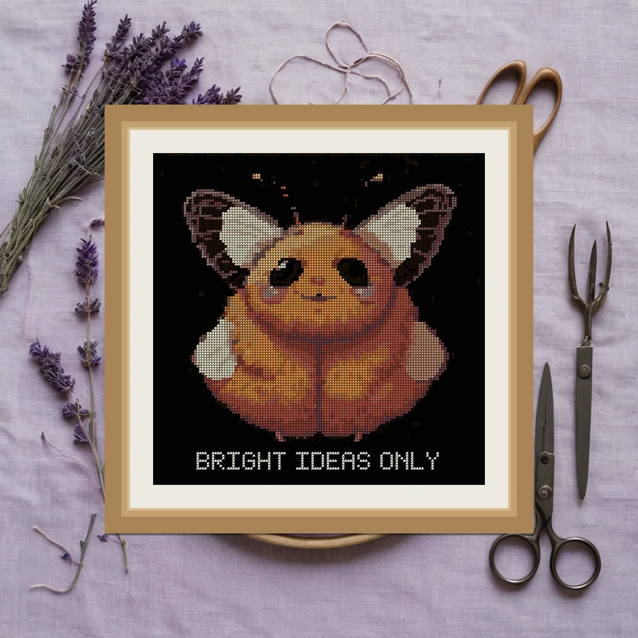Bright Ideas Only cross stitch pattern