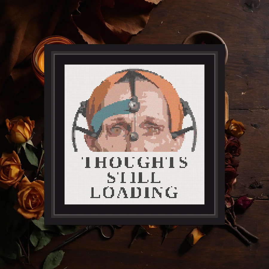 Thoughts Still Loading cross stitch pattern