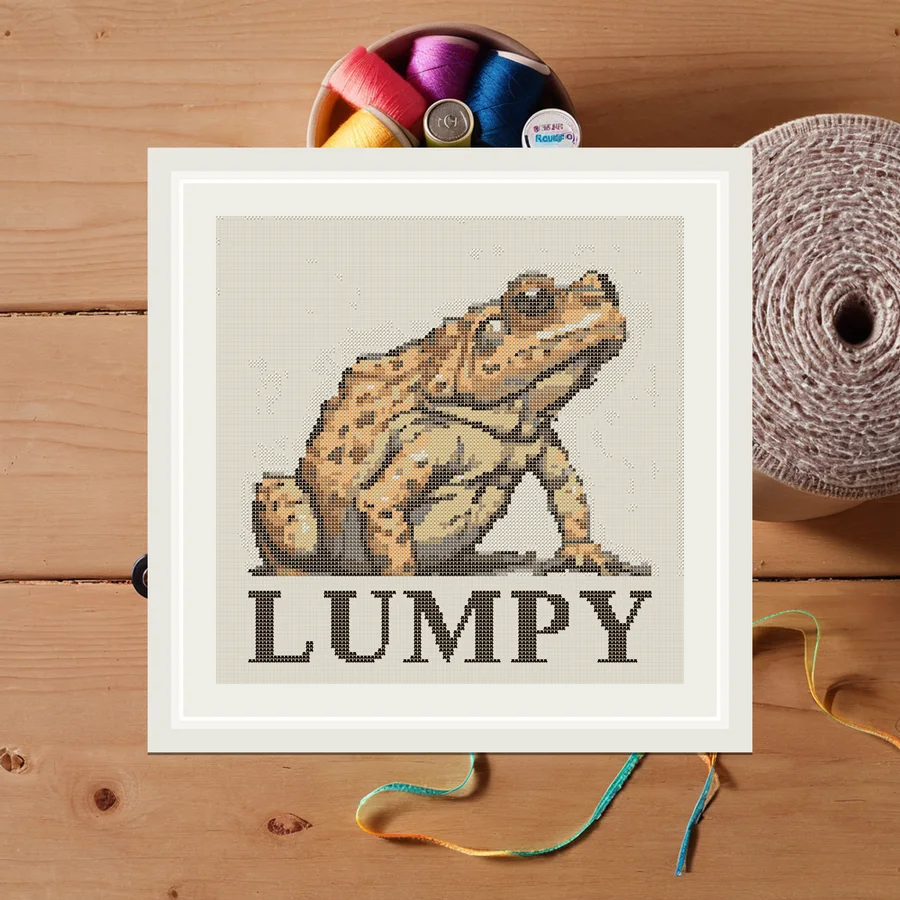 Lumpy cross stitch pattern