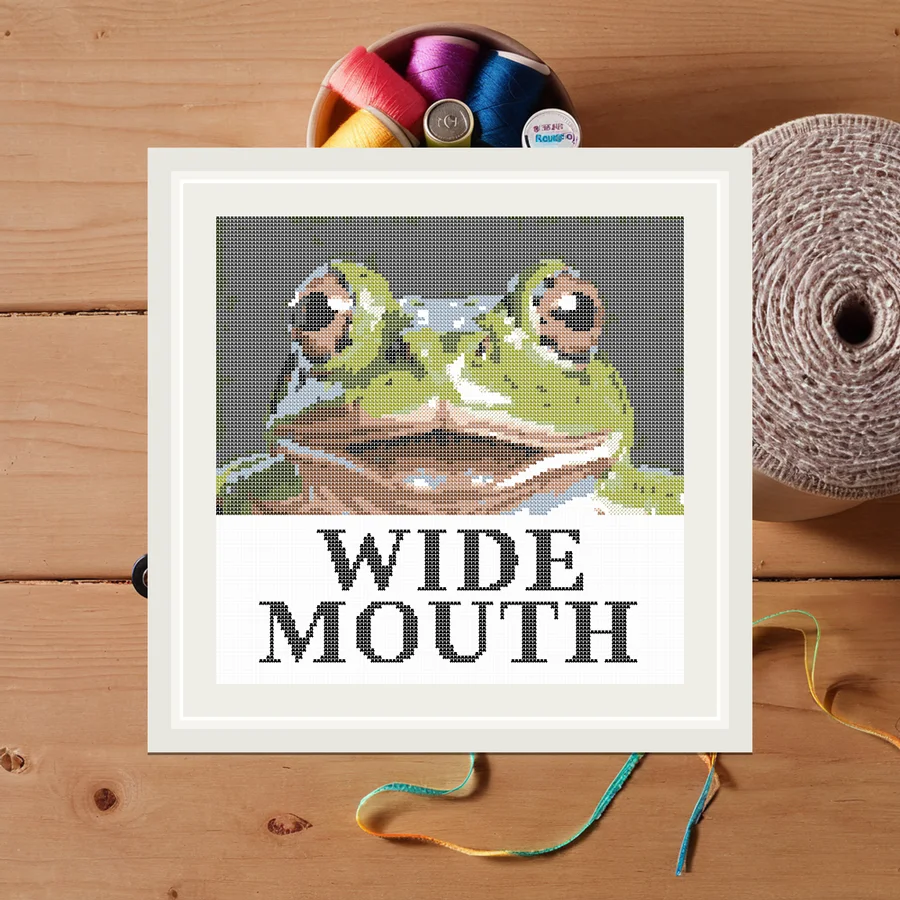 Wide Mouth cross stitch pattern