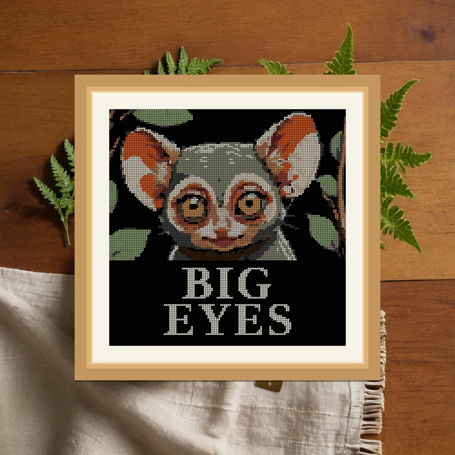Big Eyes cross stitch pattern