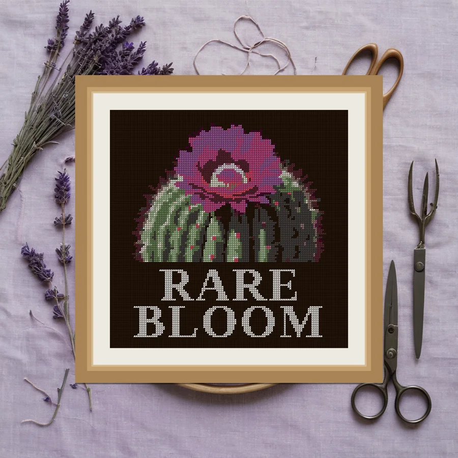 Rare Bloom cross stitch pattern