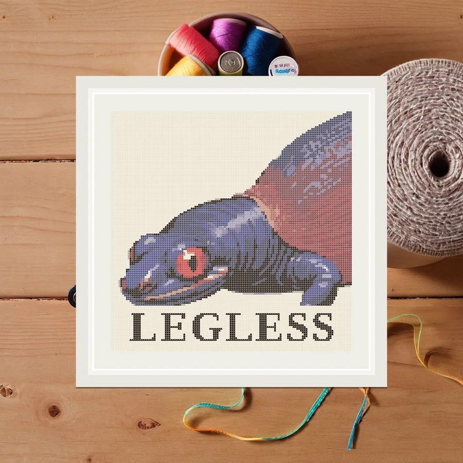 Legless cross stitch pattern