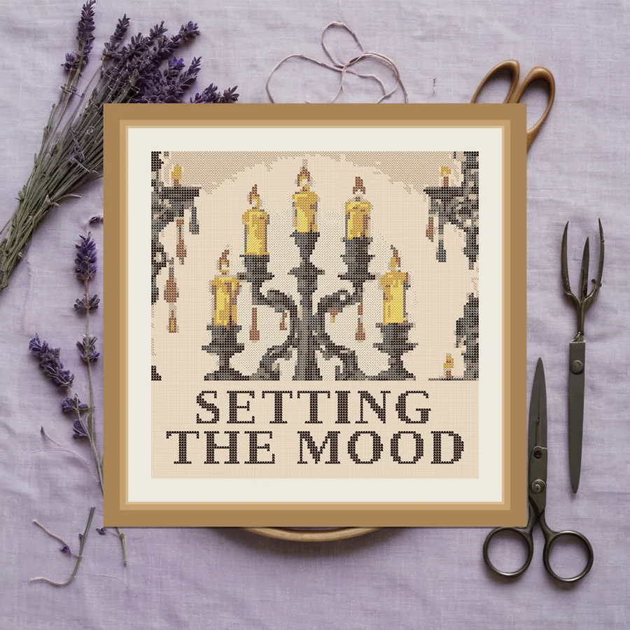 Setting The Mood cross stitch pattern