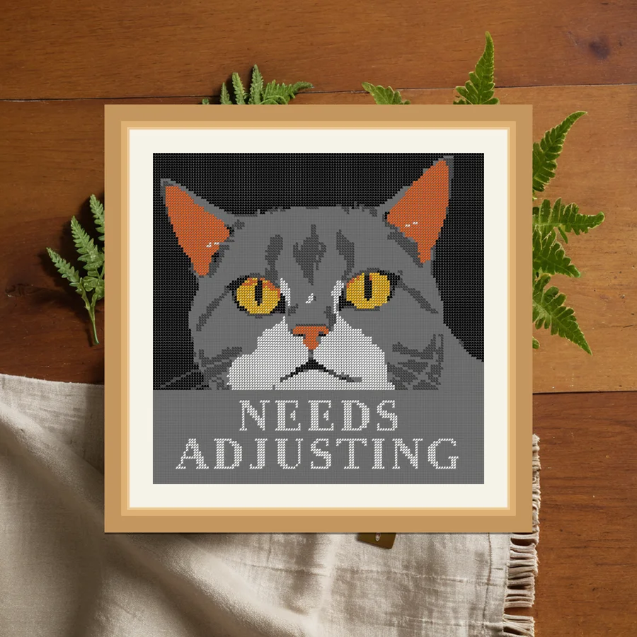 Needs Adjusting cross stitch pattern