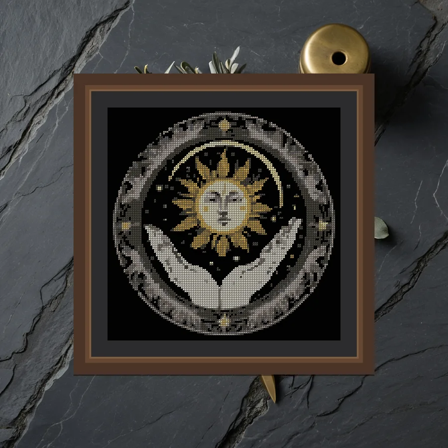 Celestial Hand cross stitch pattern