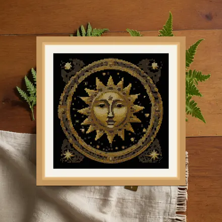 Celestial Keyhole cross stitch pattern
