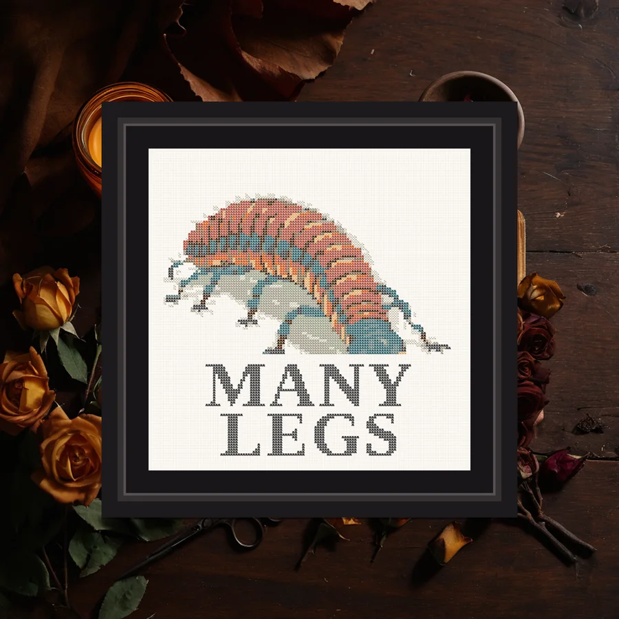 Many Legs cross stitch pattern