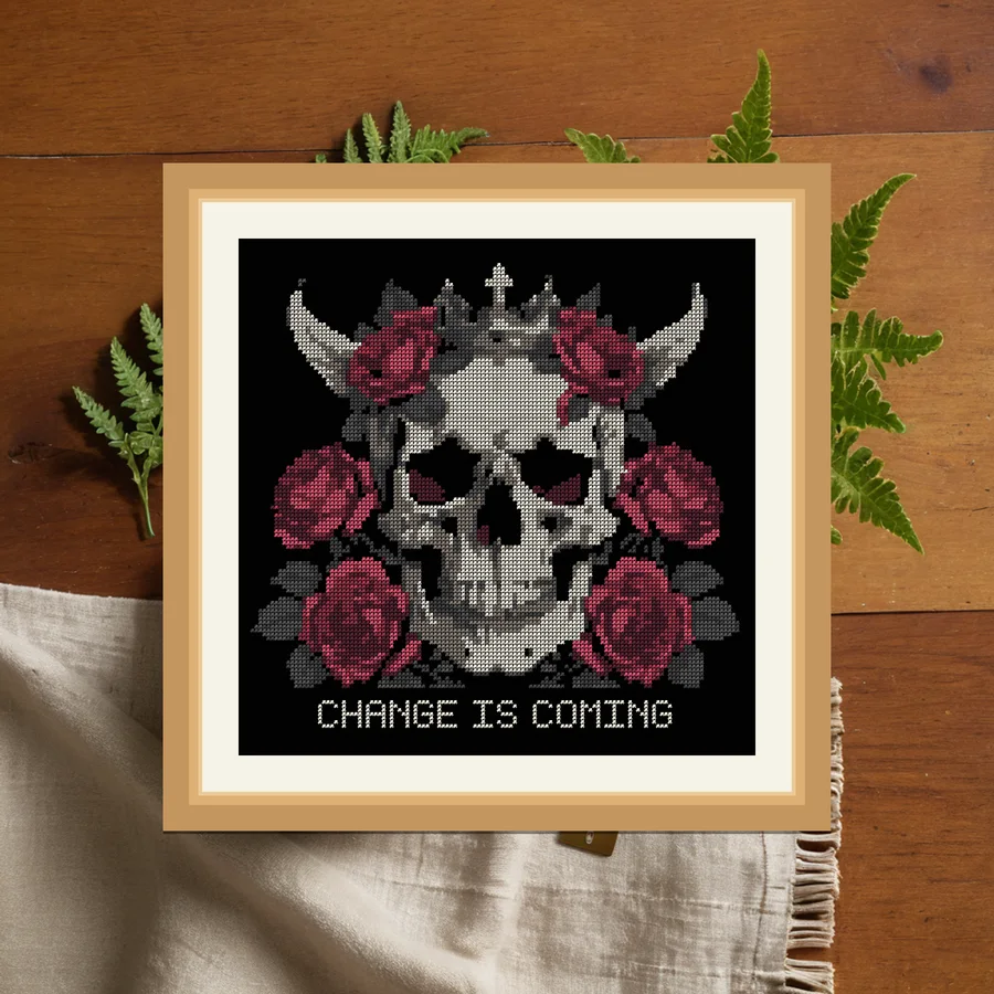 Change Is Coming cross stitch pattern