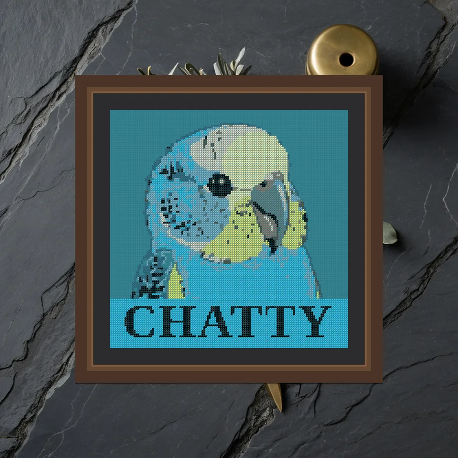 Chatty cross stitch pattern