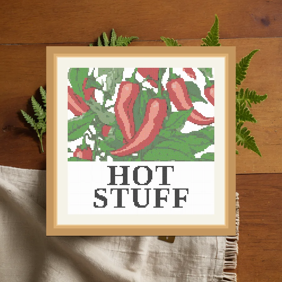 Hot Stuff cross stitch pattern