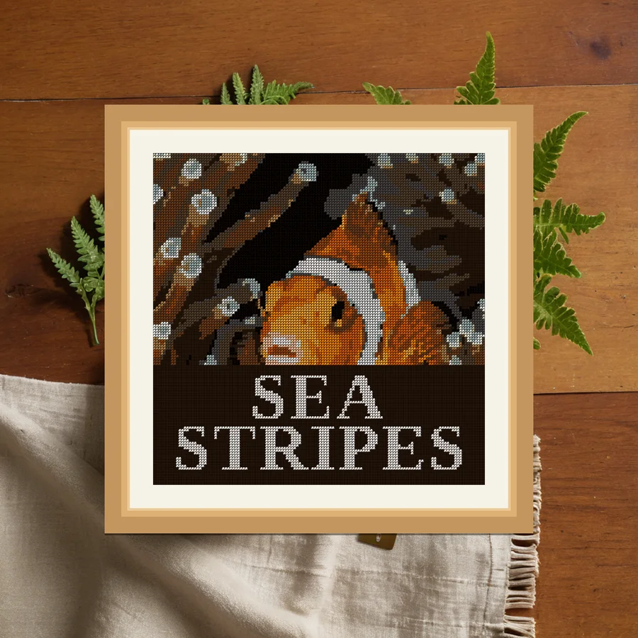 Stripes cross stitch pattern