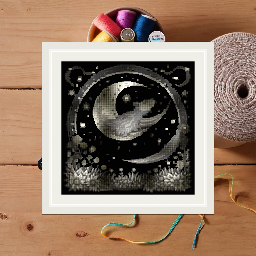 Comet cross stitch pattern