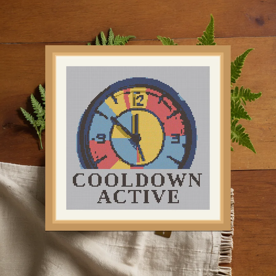 Cooldown Active cross stitch pattern