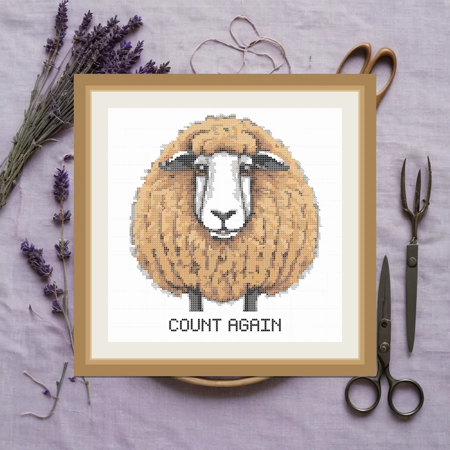 Count Again cross stitch pattern