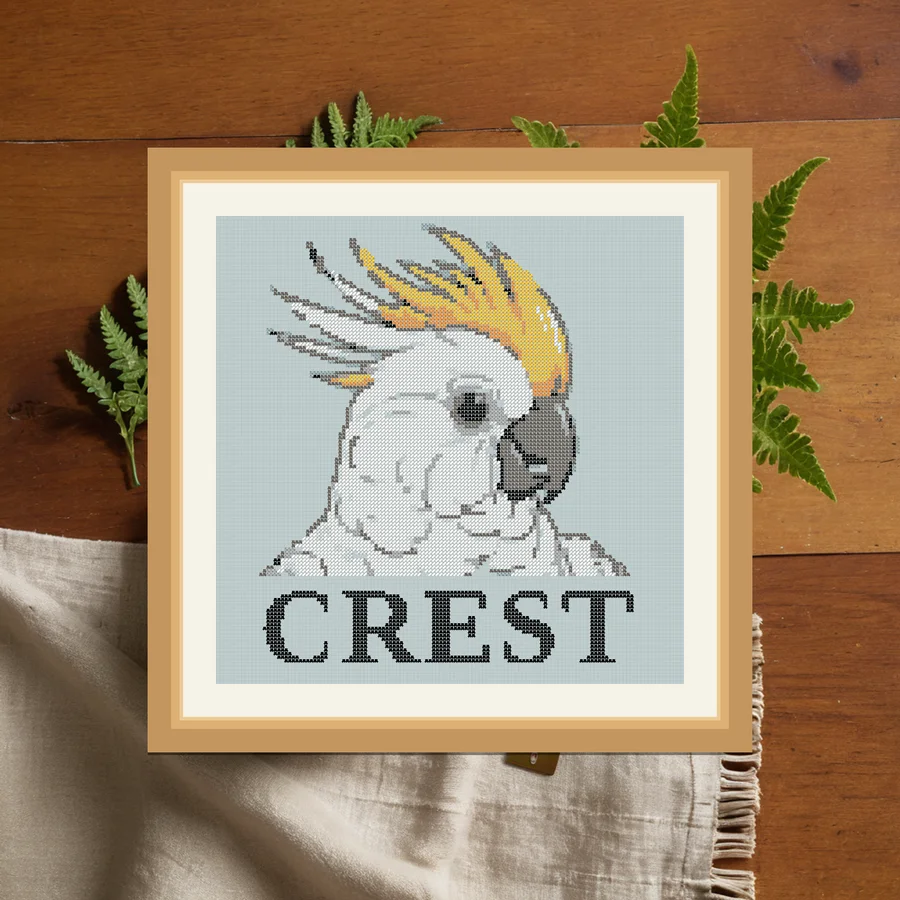 Crest cross stitch pattern
