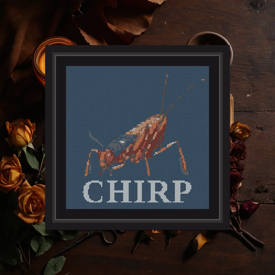 Chirp cross stitch pattern