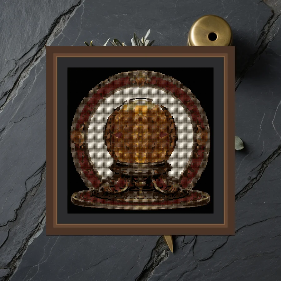 Crystal Ball Reading cross stitch pattern