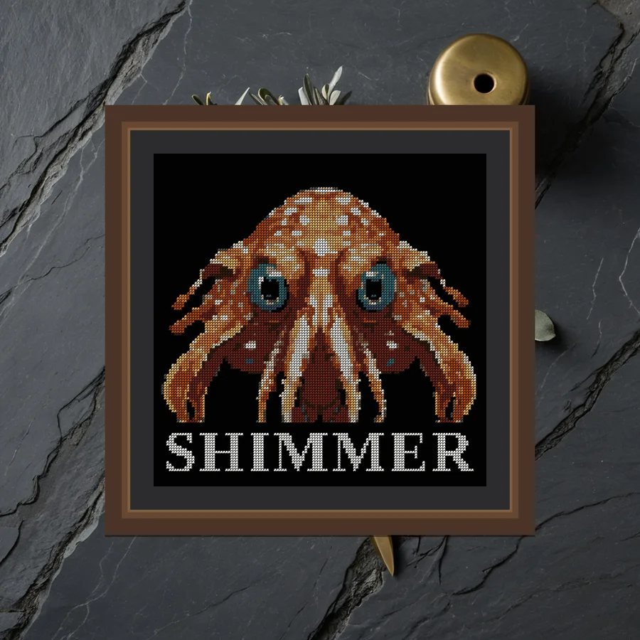 Shimmer cross stitch pattern