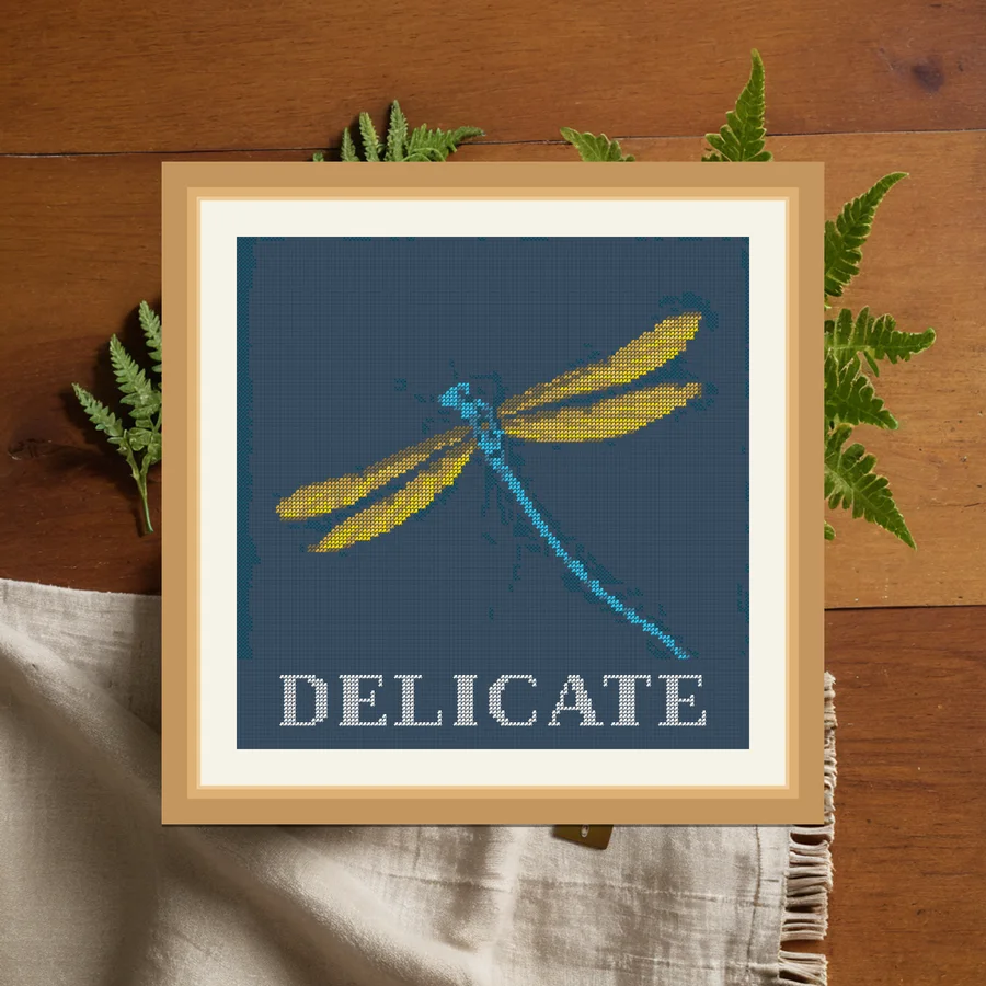 Delicate cross stitch pattern