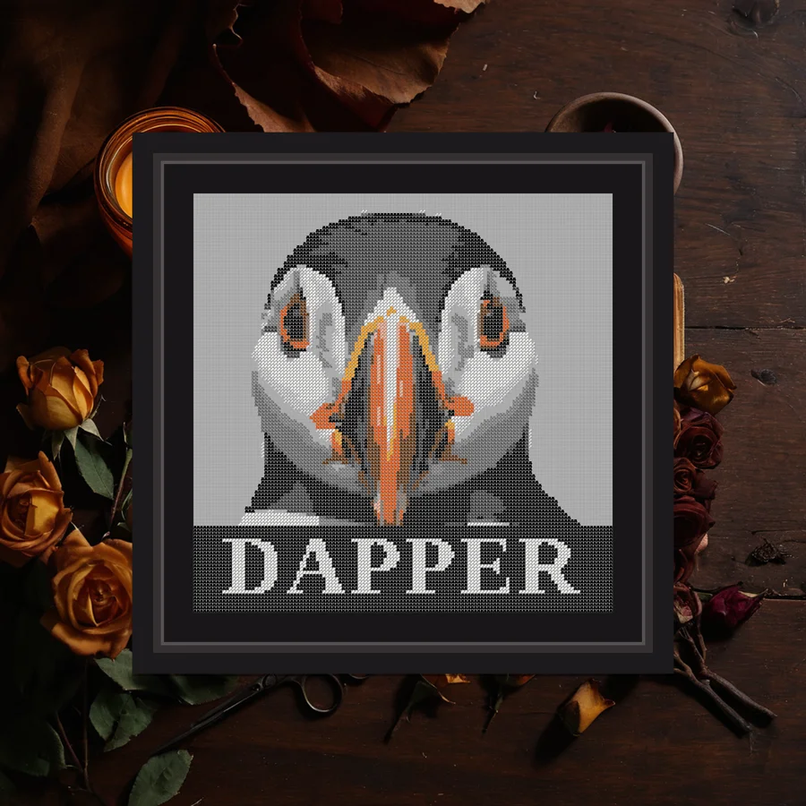 Dapper cross stitch pattern