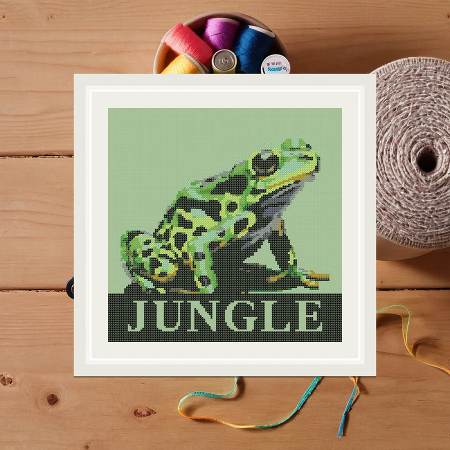 Jungle cross stitch pattern