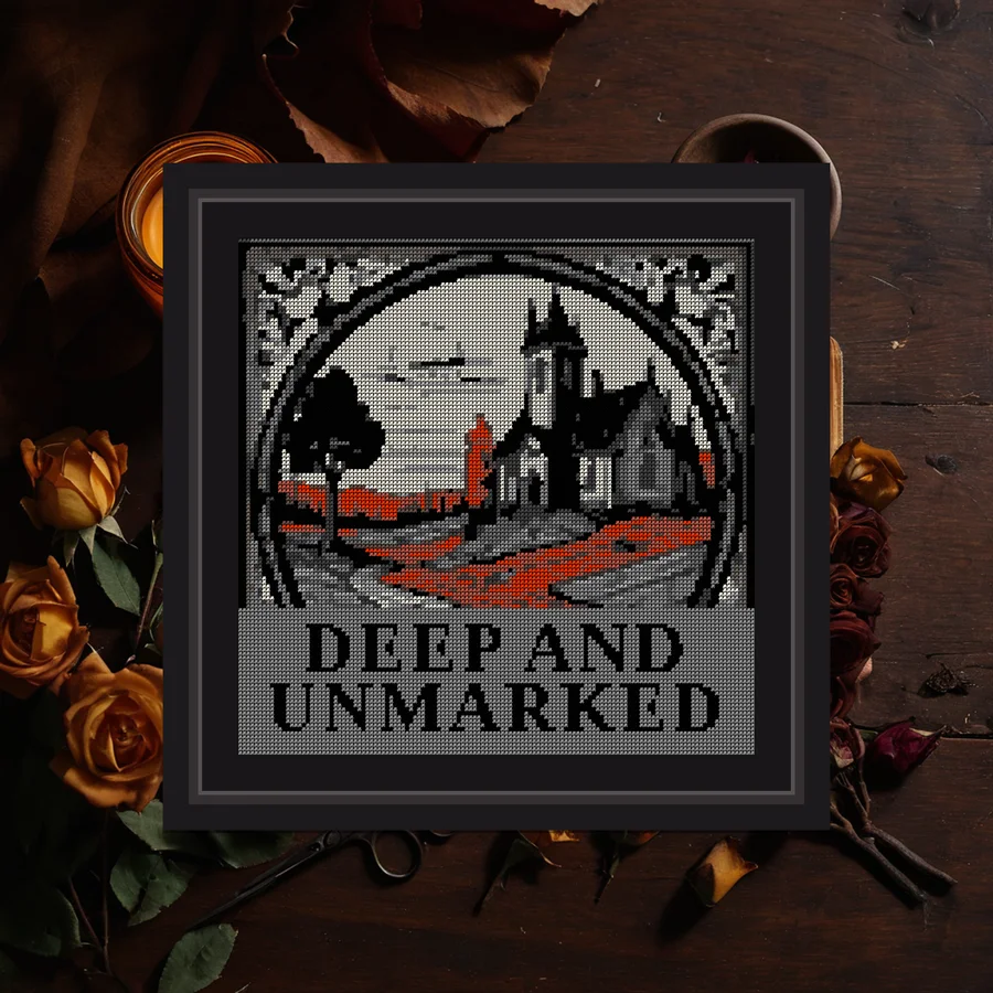 Deep And Unmarked cross stitch pattern