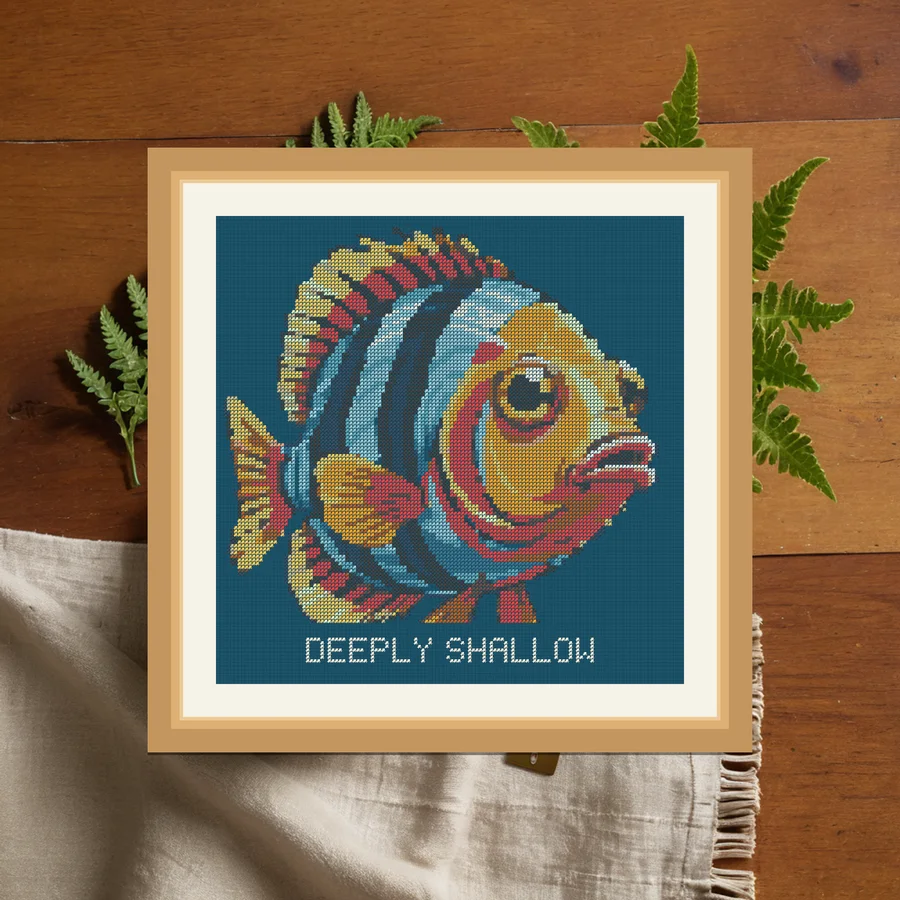 Deeply Shallow cross stitch pattern